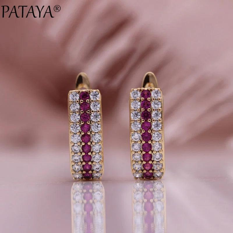 Blue Cubic Zirconia Drop Earrings