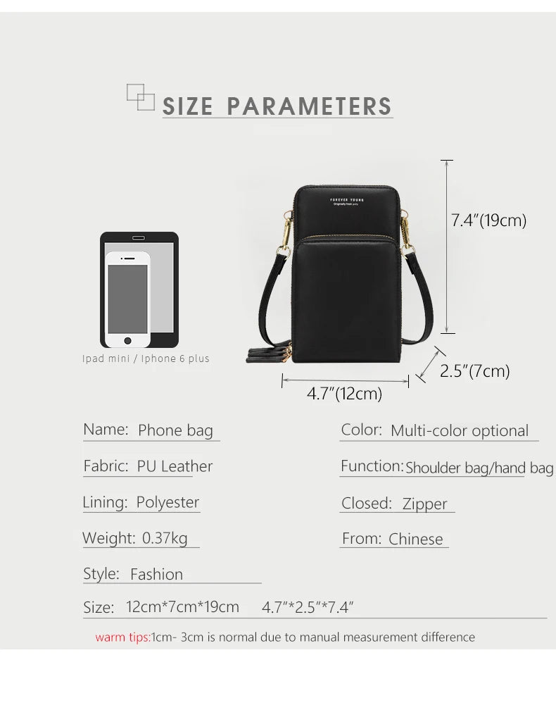 Colorful Phone Bag With Card Holder For Women Daily Use