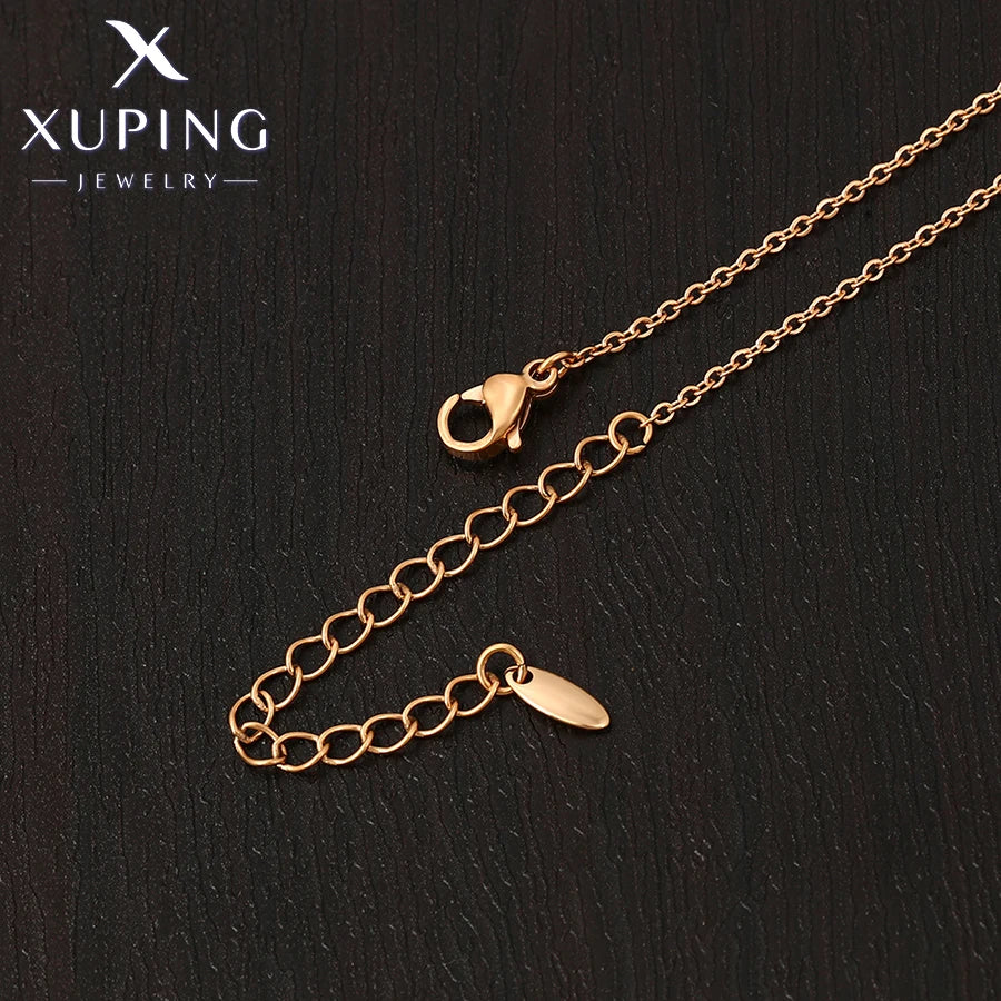 Square Crystal Pendant Necklace