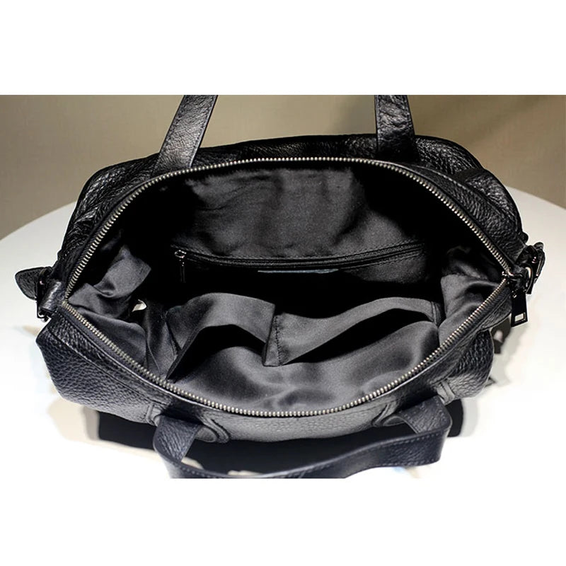 Patchwork Genuine Leather Crossbody Bag for Women