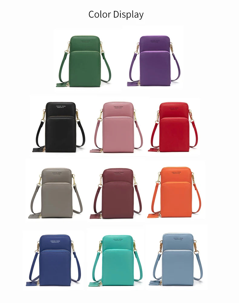 Colorful Phone Bag With Card Holder For Women Daily Use