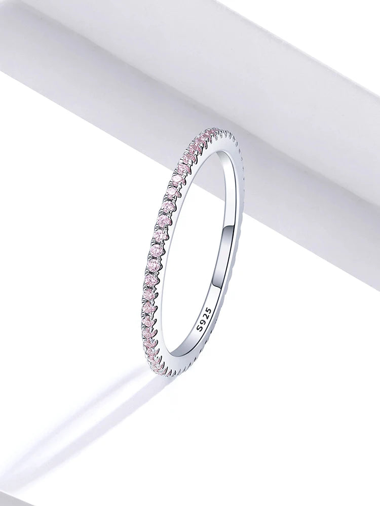 Gold Plated Simulated Diamond Stackable Rings for Women