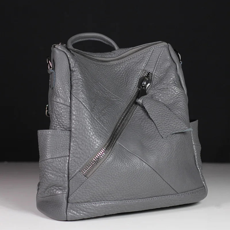 Genuine Leather Everyday Travel Backpack For Women