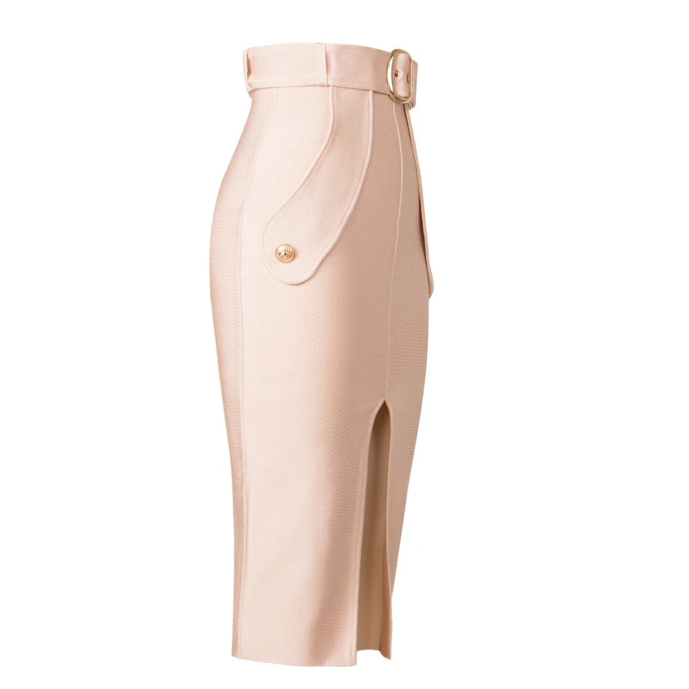 High Waist Lace Up Bandage Skirt
