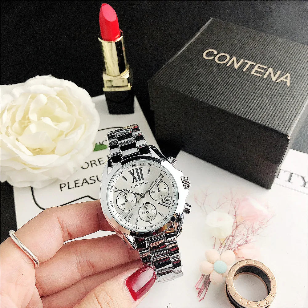 Stainless Steel Roman Numeral Watch