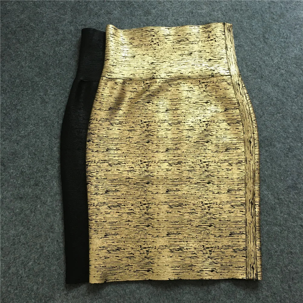 Bandage Knit Mini Skirt