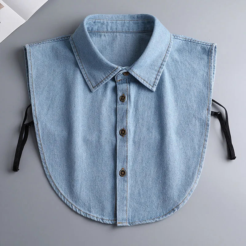 White Fake Collar Shirt Women Shawl Detachable Shirt Collar Lace False Collar Lapel Blouse Women Clothes Accessories Faux Col