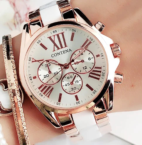 Rose Gold Stainless Steel Women's Watch