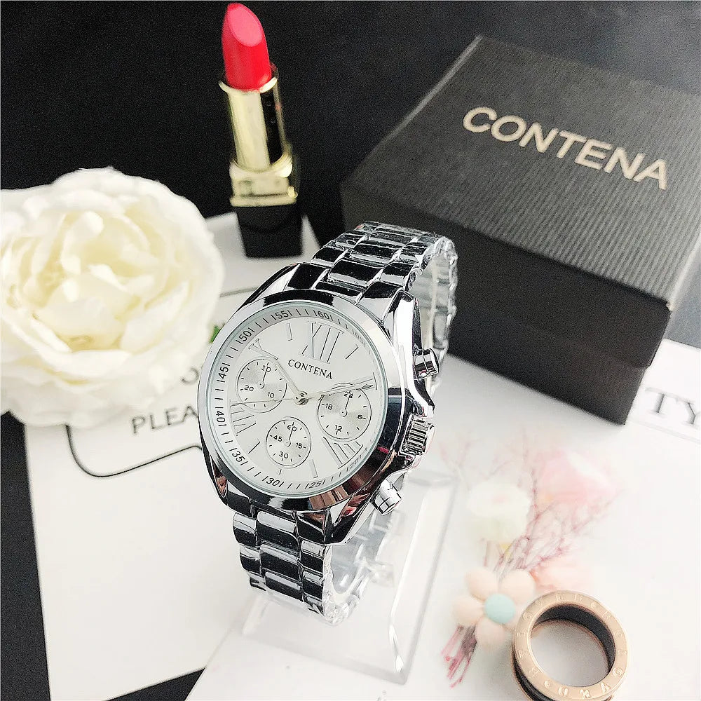 Stainless Steel Roman Numeral Watch
