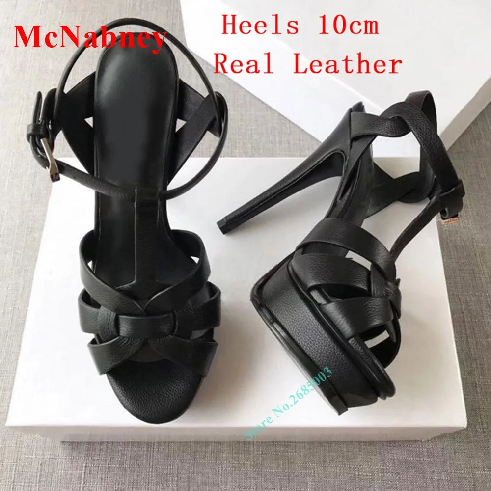 Elegant Open Toe Buckle Slingback Sandals for Women