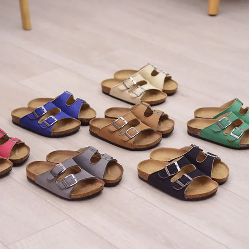 Lightweight Quick Dry Slip On Cork Sandals for Women