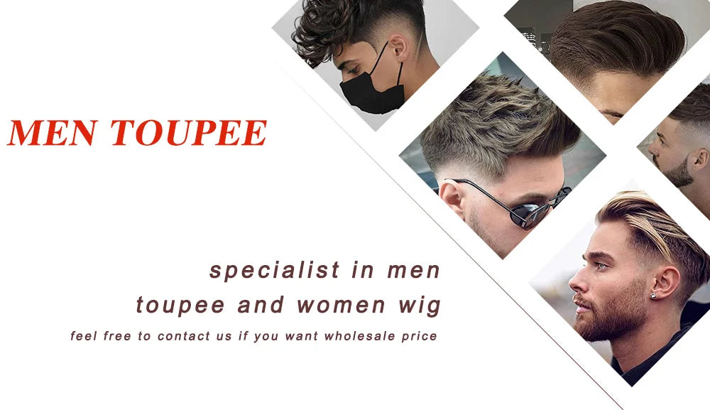 Ultra Thin Curly Wave Natural Hair Toupee for Women