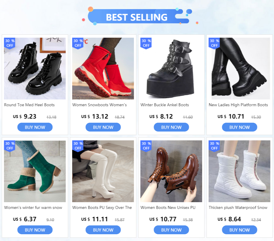Warm Floral Platform Rain Boots