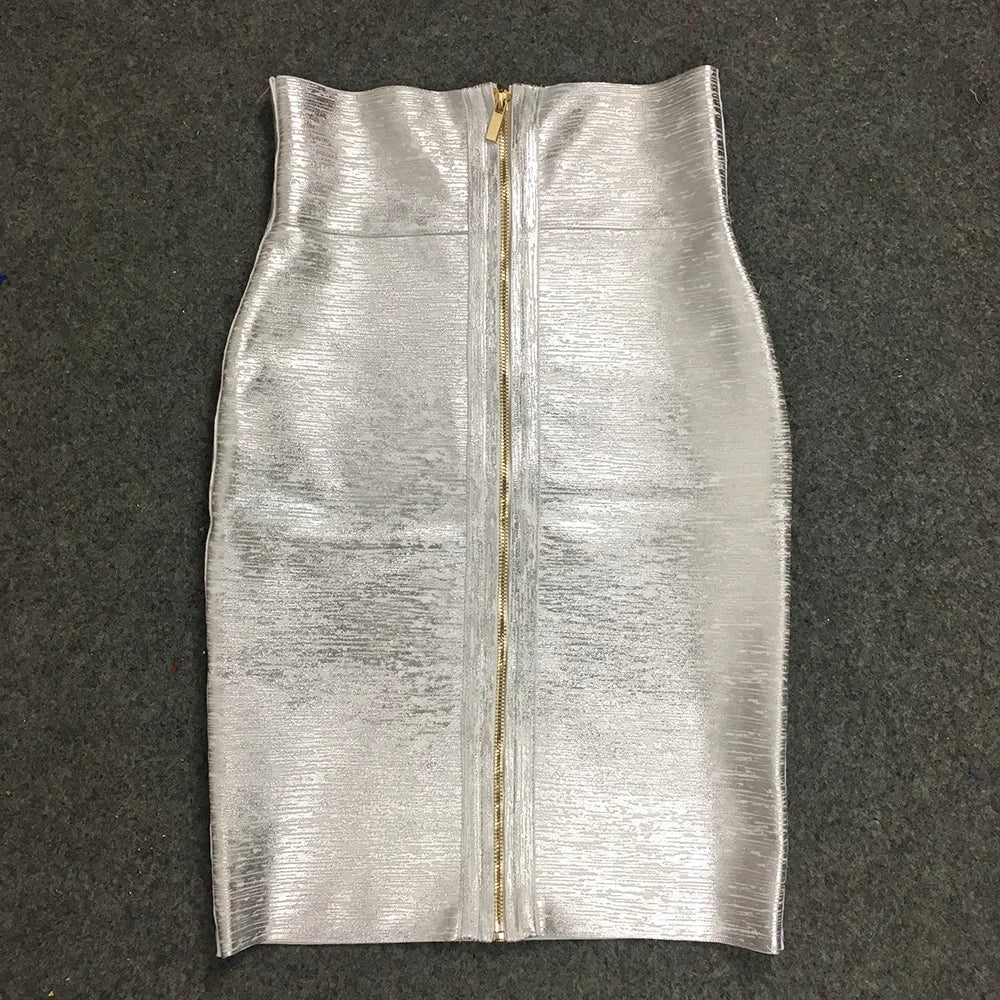 Bandage Knit Mini Skirt