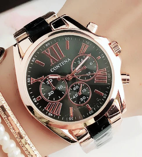 Rose Gold Stainless Steel Women's Watch