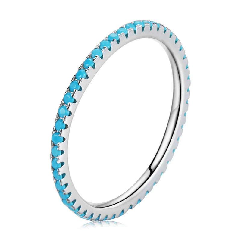 Gold Plated Simulated Diamond Stackable Rings for Women