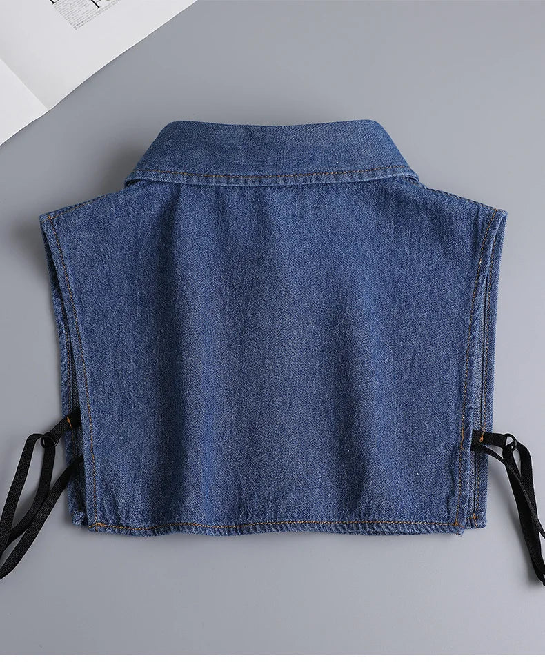 White Fake Collar Shirt Women Shawl Detachable Shirt Collar Lace False Collar Lapel Blouse Women Clothes Accessories Faux Col