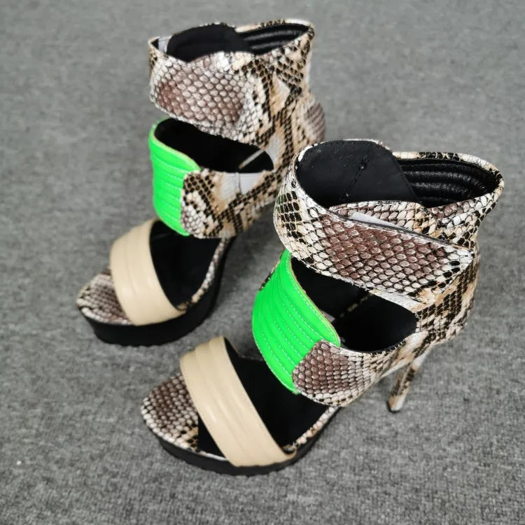 Covered Strap Platform Sandals