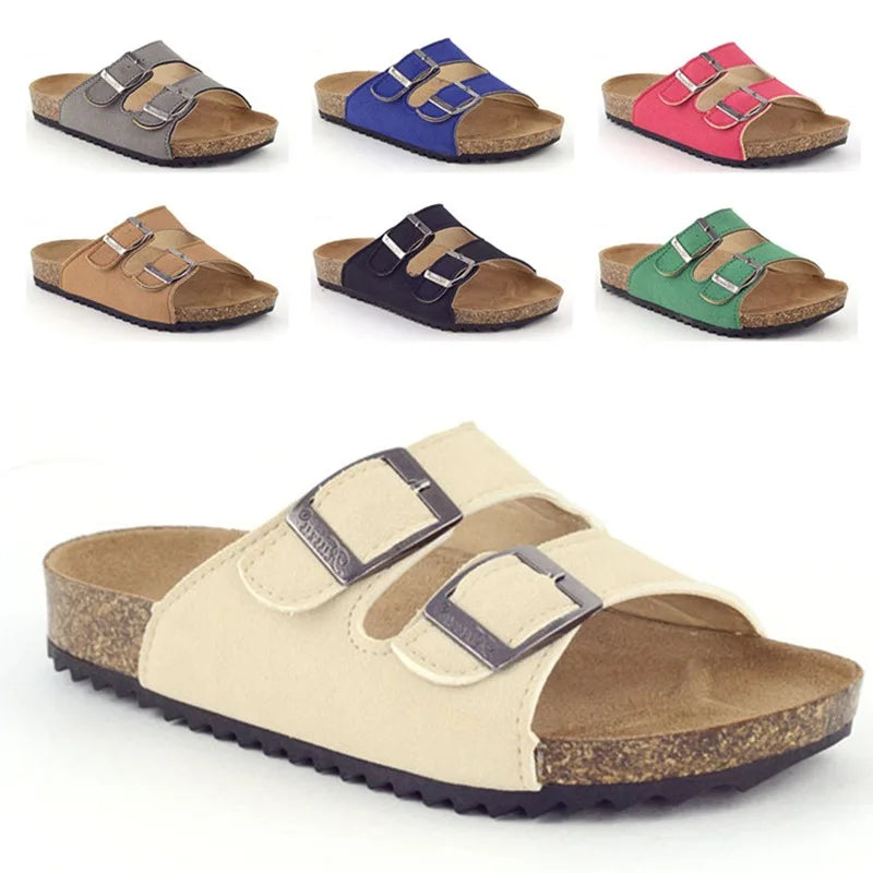 Lightweight Quick Dry Slip On Cork Sandals for Women