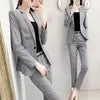 Breathable Plaid Suit Set