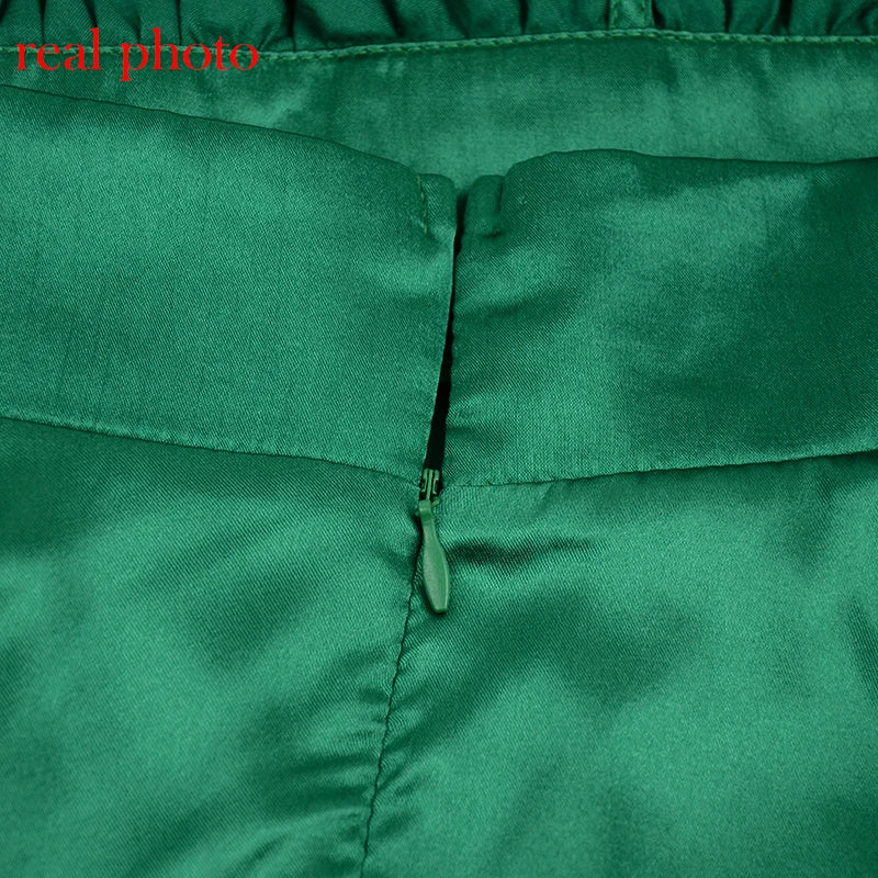 Cryptographic Satin Sexy Backless Sleeveless Party Night Club Wrap Mini Dresses Spaghetti Straps Elegant Dress Solid Vestidos