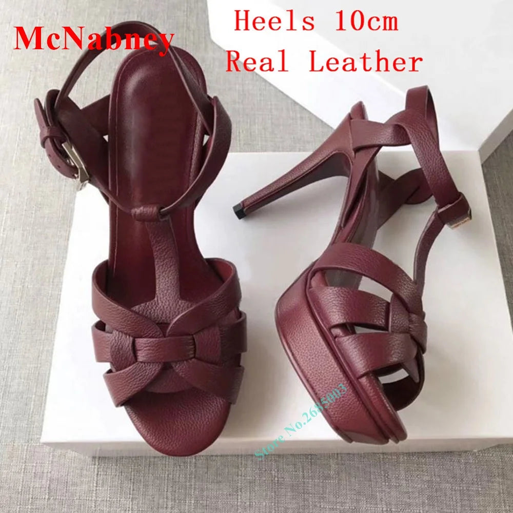 Elegant Open Toe Buckle Slingback Sandals for Women