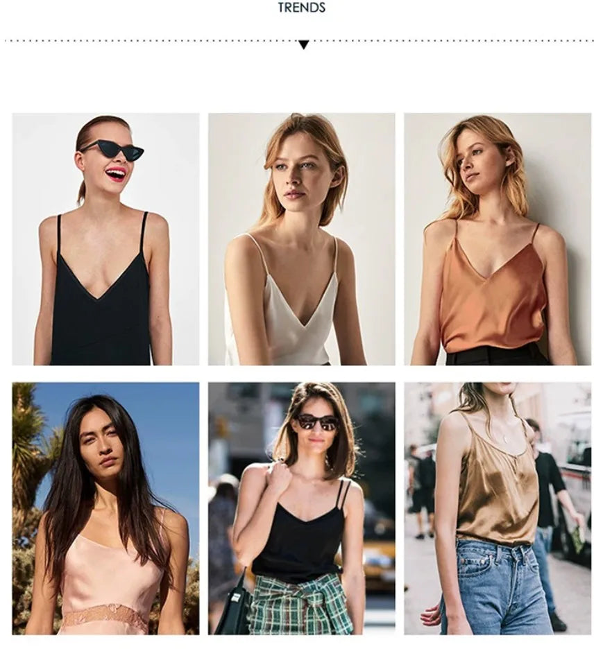 Elegant Satin Halter Neck Sleeveless Crop Top for Women