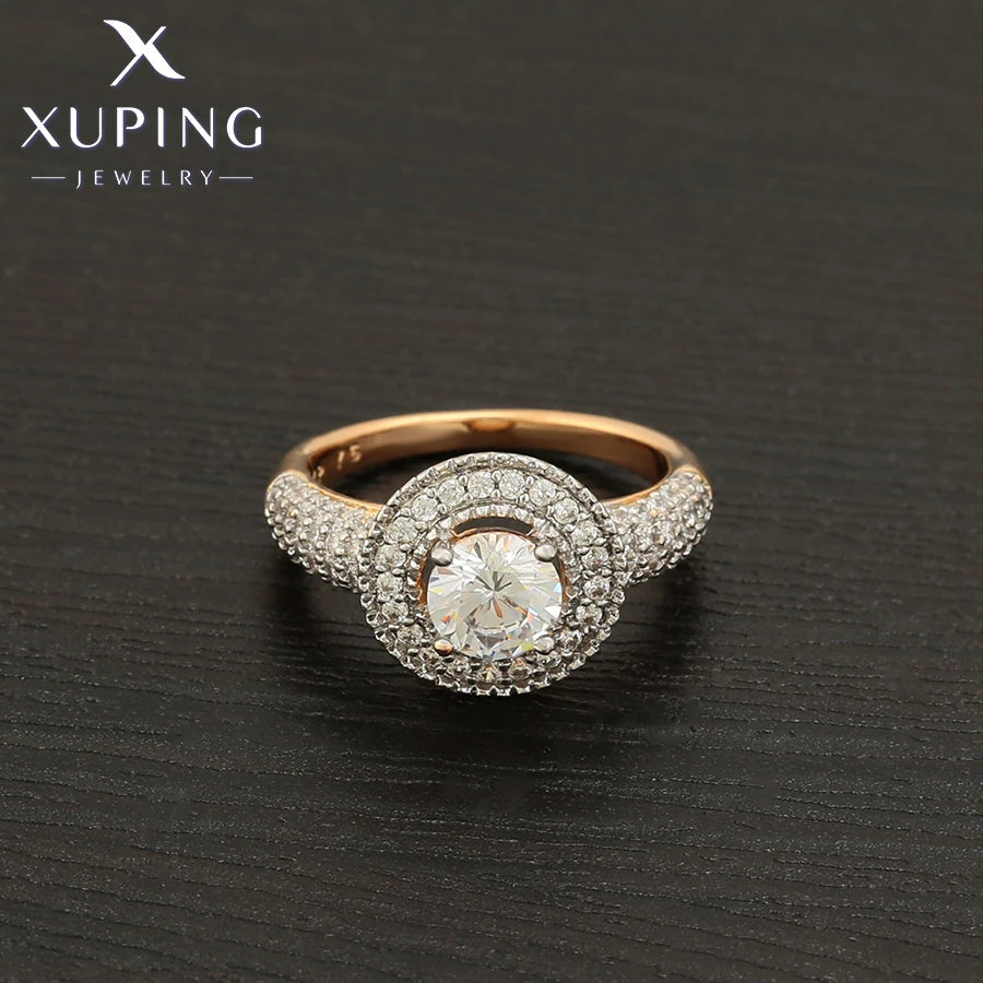 Gold Plated Bowknot Cubic Zirconia Ring