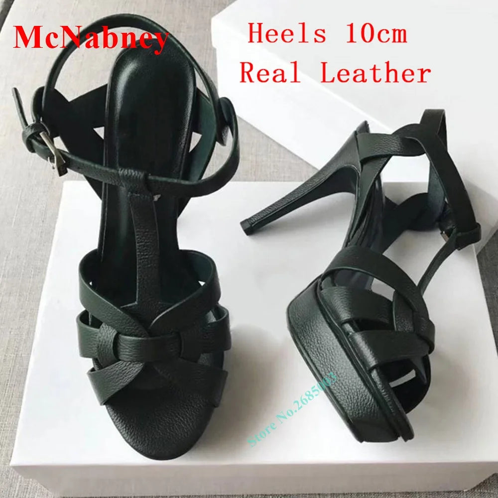 Elegant Open Toe Buckle Slingback Sandals for Women