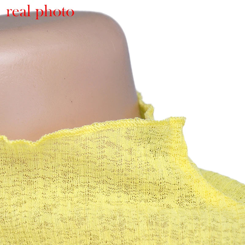 Cryptographic 2025 Fall Elegant See Through Long Sleeve Mock Neck Women Tops Fashion Streetwear Sexy T-Shirts Tees Slim Clothes