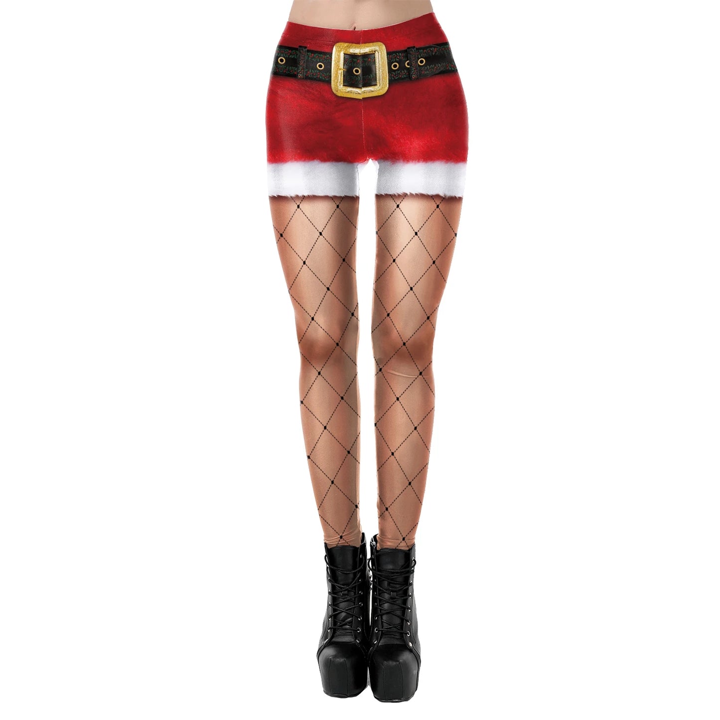 Warm Cozy Festive Christmas Knit Leggings for Women