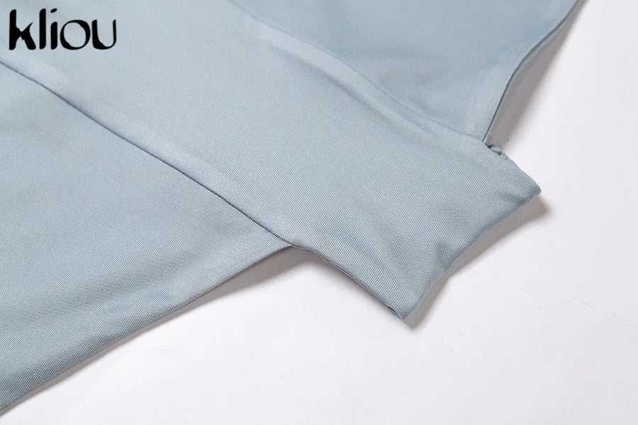 Deep V Neck Backless Halter Two Piece Skirt Set for Women