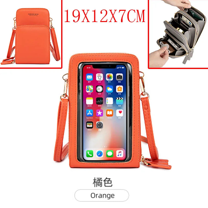 Colorful Phone Bag With Card Holder For Women Daily Use