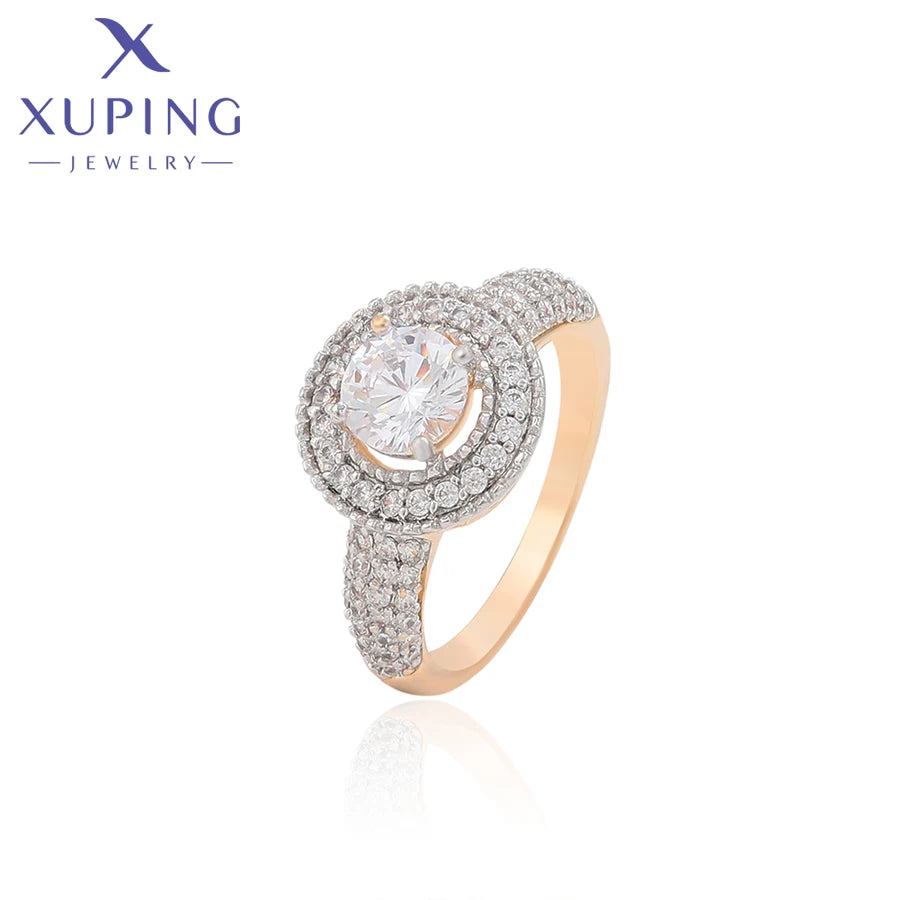 Gold Plated Bowknot Cubic Zirconia Ring