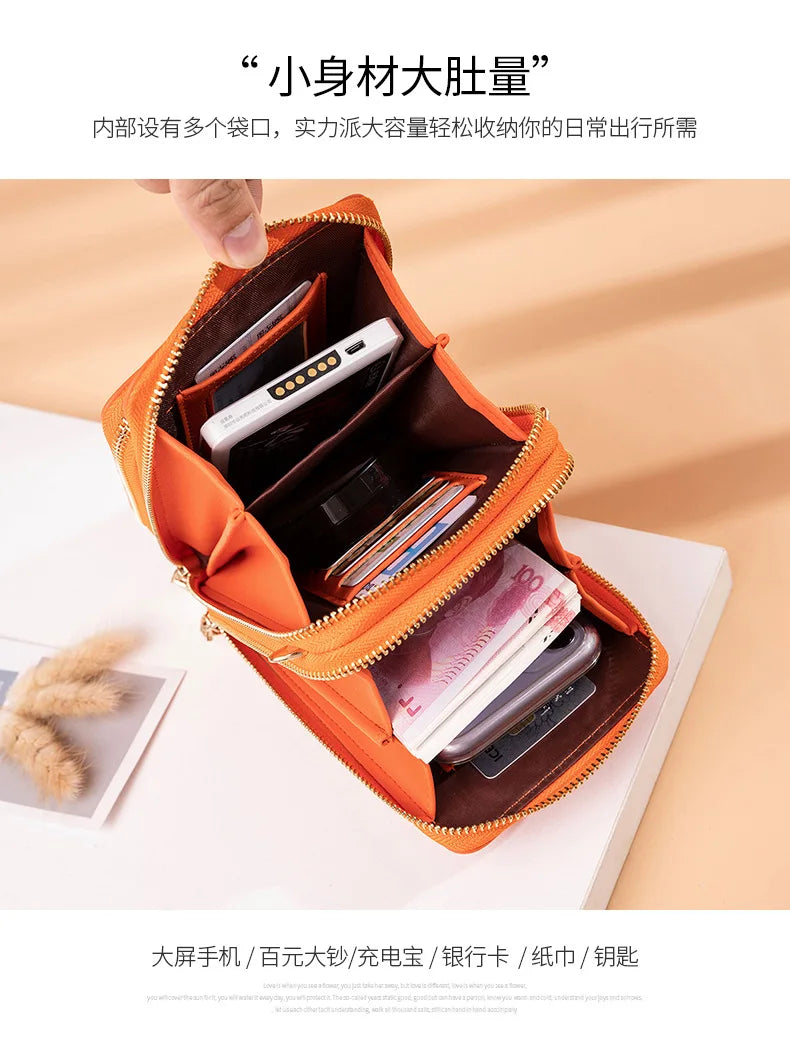 Colorful Phone Bag With Card Holder For Women Daily Use