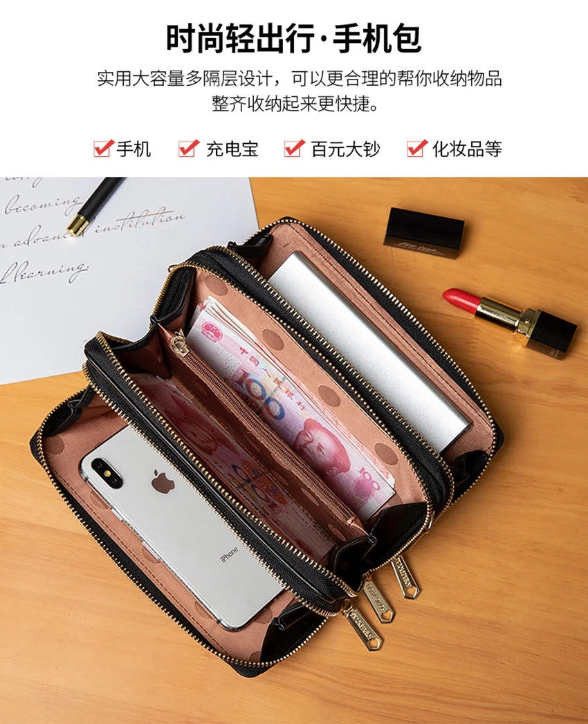 Colorful Phone Bag With Card Holder For Women Daily Use