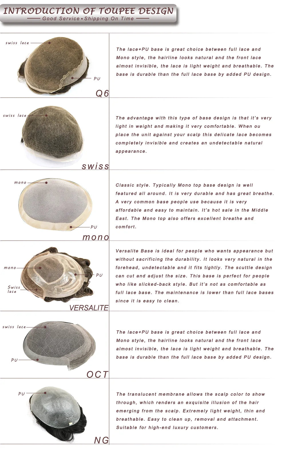 Natural Hairline Ultra Thin Human Hair Toupee for Women