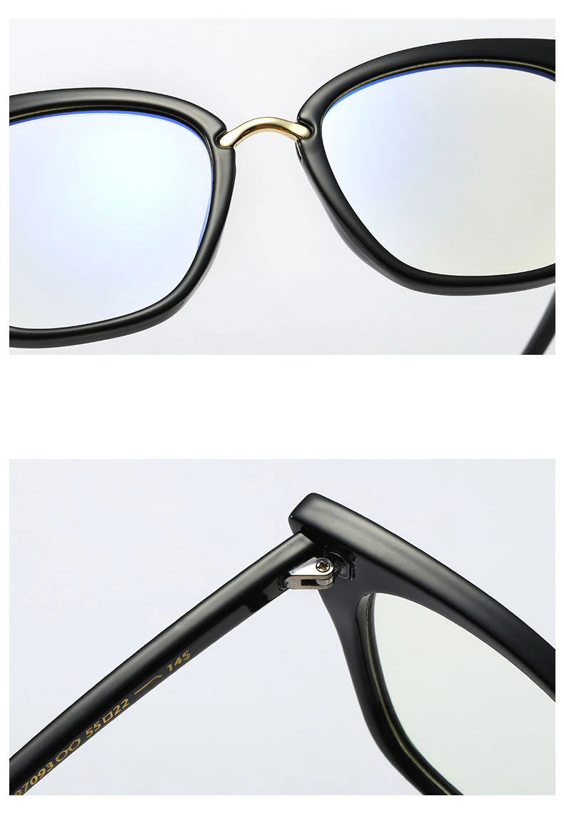 Leopard Blue Light Filter Prescription Glasses for Women
