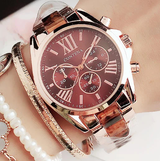 Rose Gold Stainless Steel Women's Watch