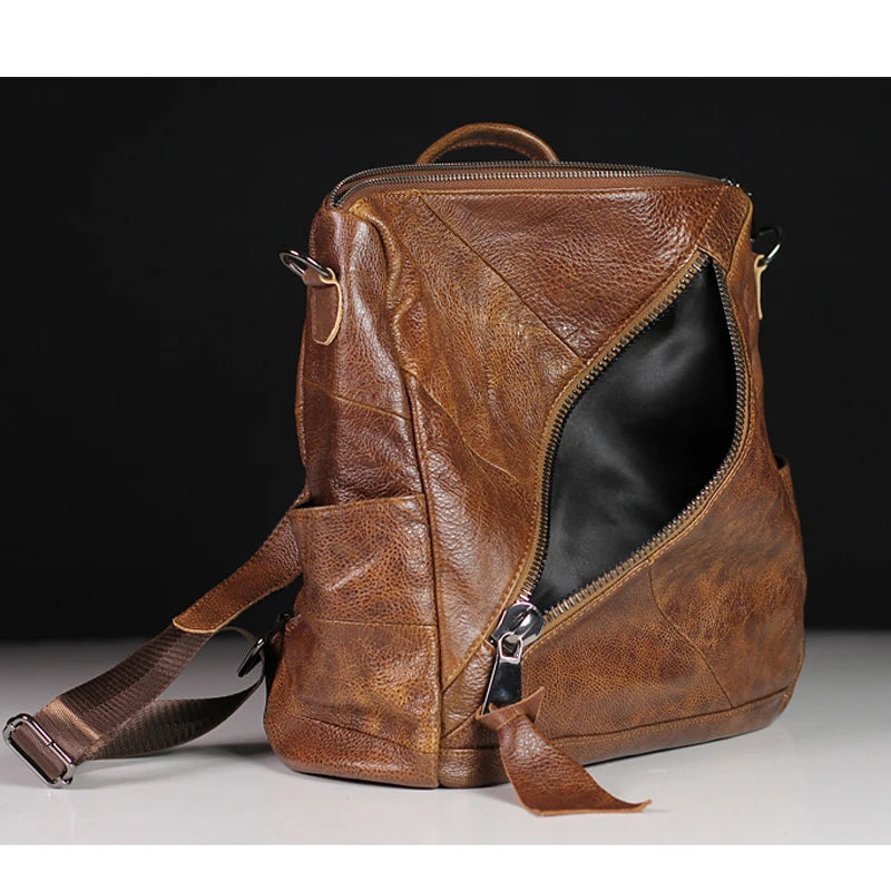 Genuine Leather Everyday Travel Backpack For Women