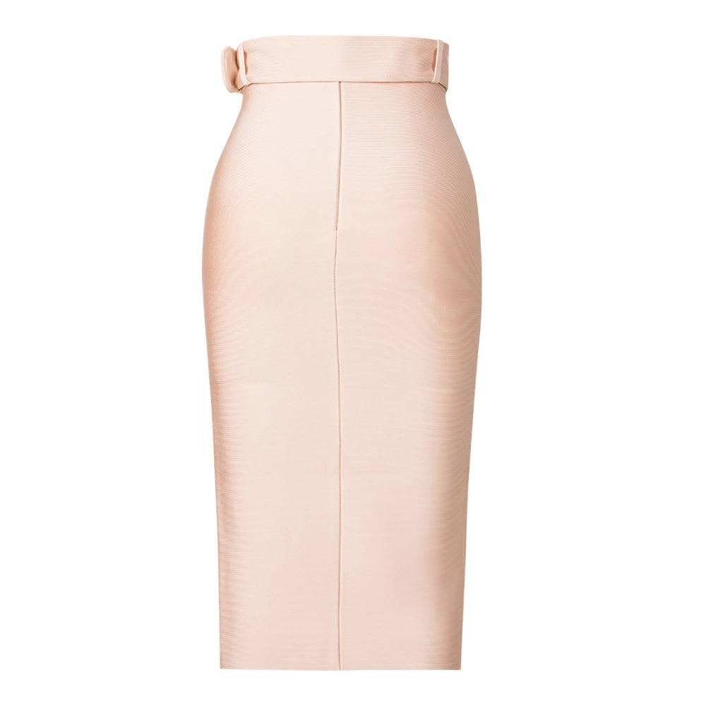 High Waist Lace Up Bandage Skirt