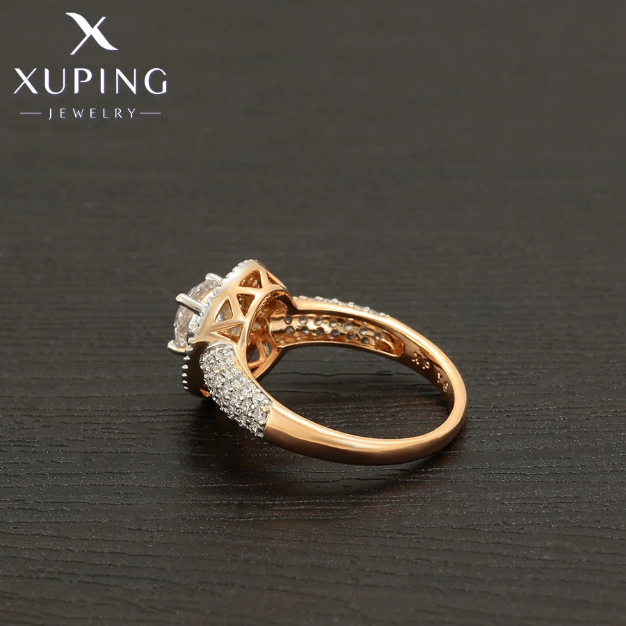 Gold Plated Bowknot Cubic Zirconia Ring