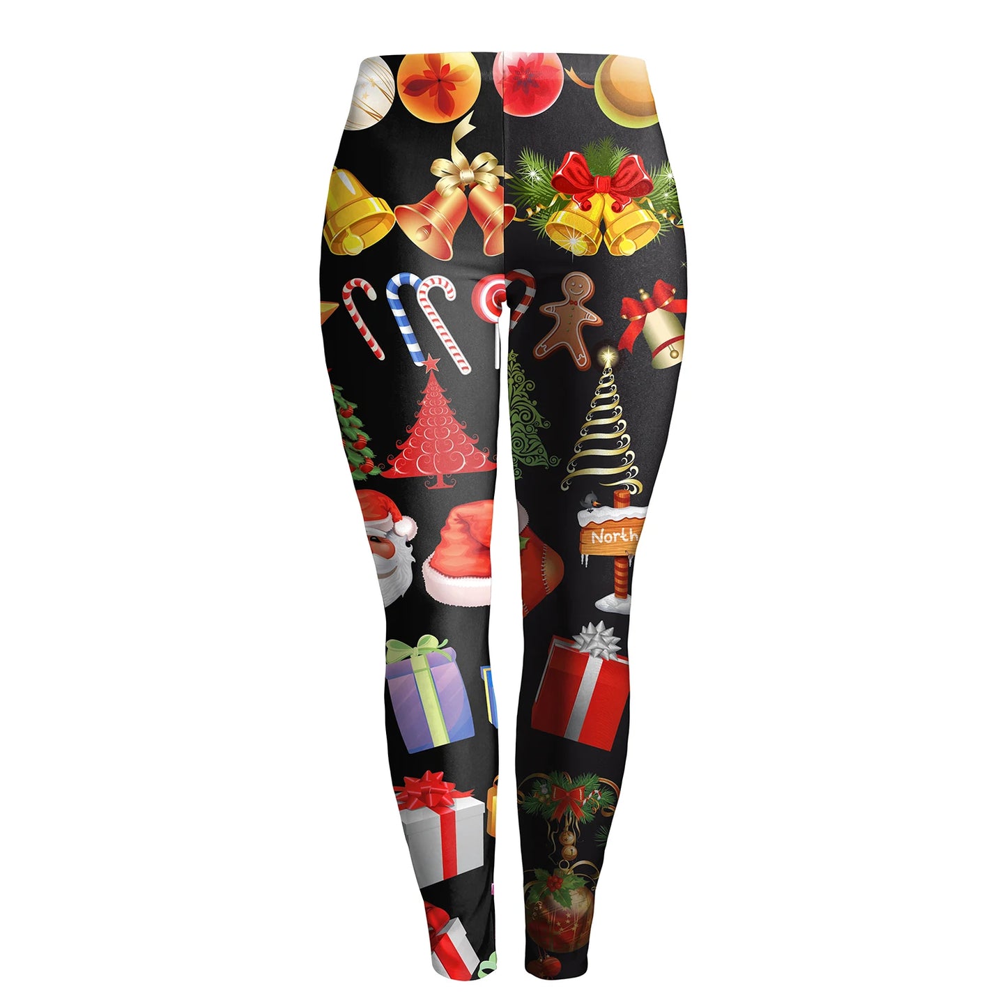 Warm Cozy Festive Christmas Knit Leggings for Women