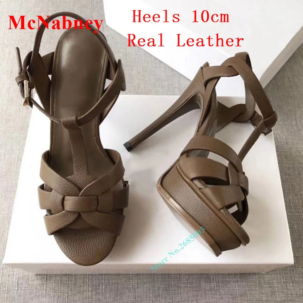 Elegant Open Toe Buckle Slingback Sandals for Women