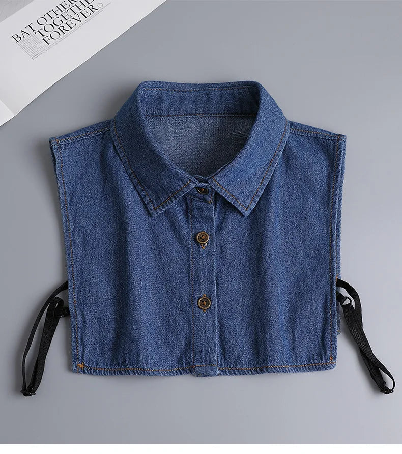 White Fake Collar Shirt Women Shawl Detachable Shirt Collar Lace False Collar Lapel Blouse Women Clothes Accessories Faux Col