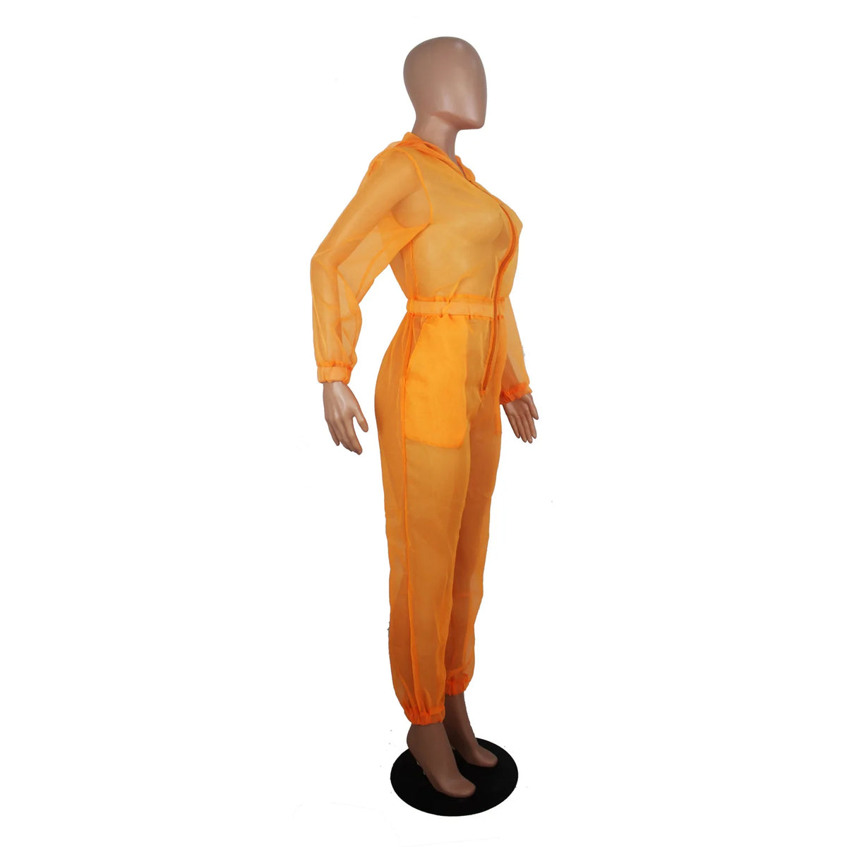 Full Length Pocketed One Piece Jumpsuit Outfit for Women