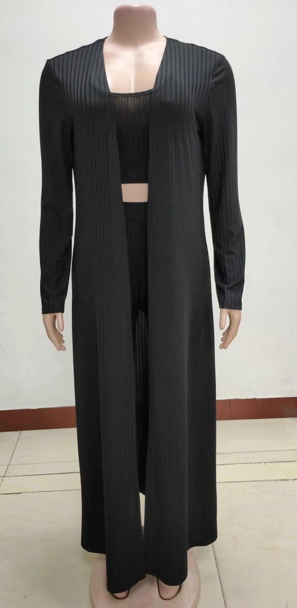 Slim Knit Three Piece Summer Lounge Outfit Set for Women