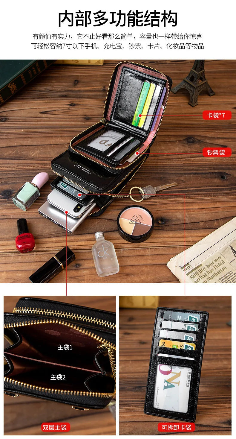 Colorful Phone Bag With Card Holder For Women Daily Use