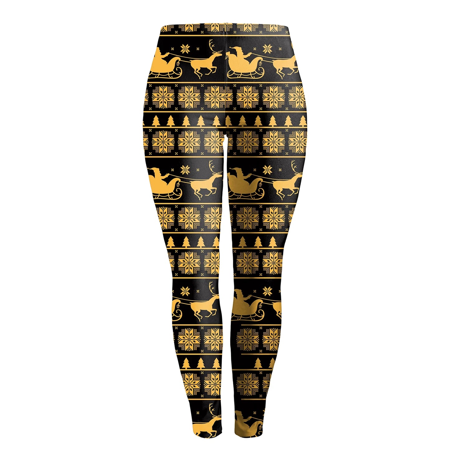 Warm Cozy Festive Christmas Knit Leggings for Women