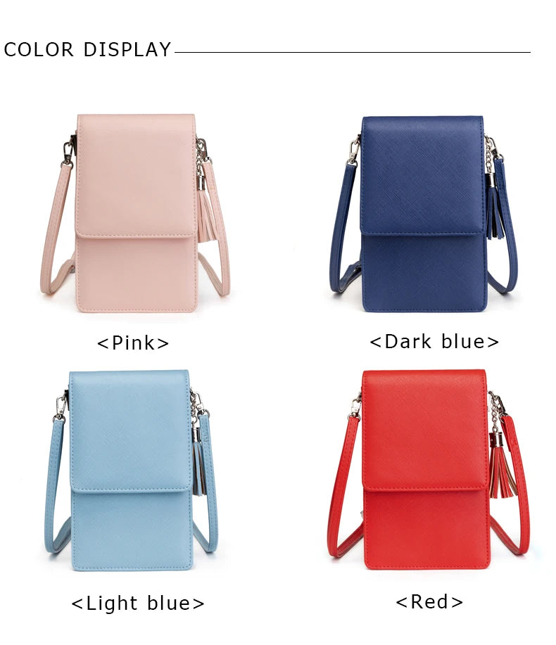 Colorful Phone Bag With Card Holder For Women Daily Use